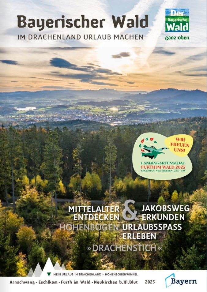 Der Urlaubskatalog mit dem Titel "Bayerischer Wald Im Drachenland Urlaub machen" zum online ansehen klicken